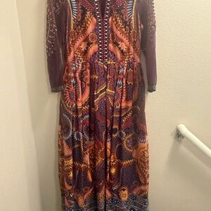 Colorful Patterned Maxi Dress